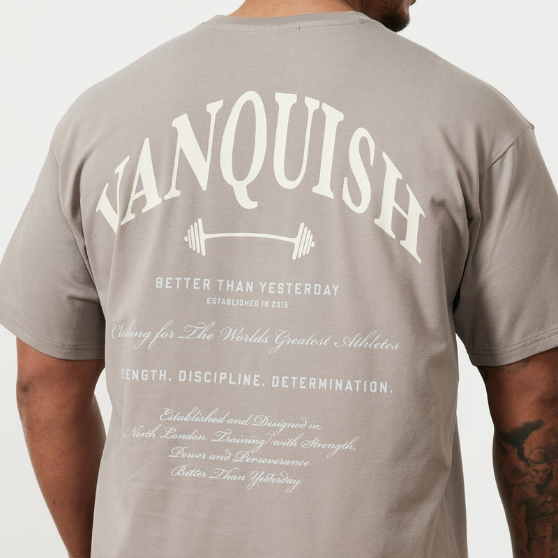 Vanquish TSP Zinc Grey Barbell Oversized T Shirt 3枚目の画像