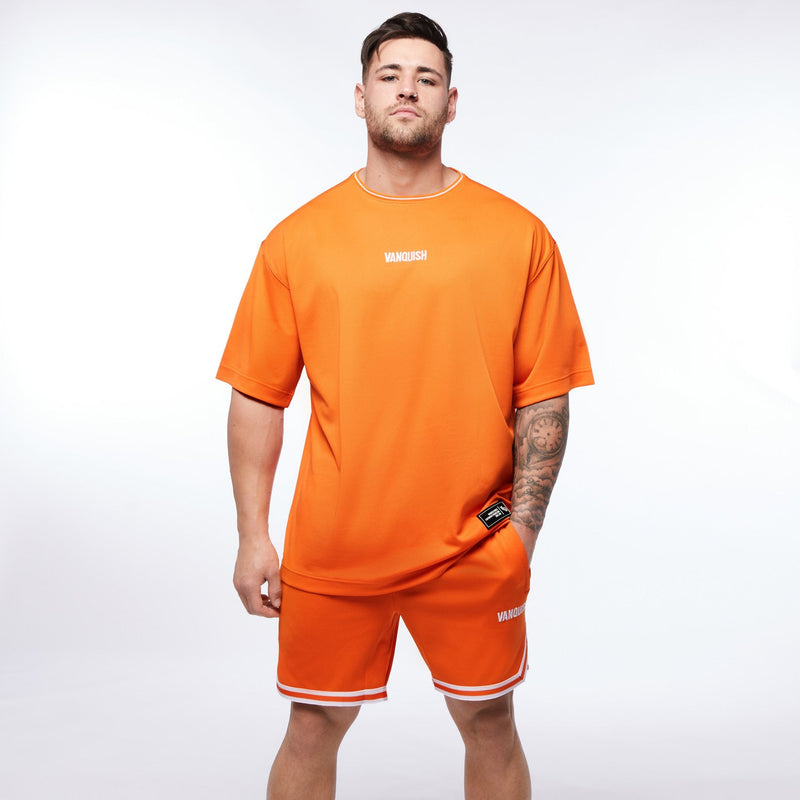 VANQUISH FITNESS Throwbackモデル オレンジ オーバーサイズ Tシャツ 国内発送 5枚目の画像