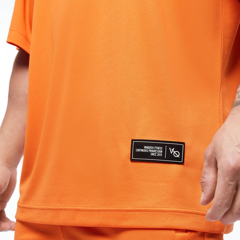 VANQUISH FITNESS Throwbackモデル オレンジ オーバーサイズ Tシャツ 国内発送 3枚目の画像