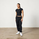 Vanquish Restore Black Ribbed Cap Sleeve T Shirt 5枚目の画像