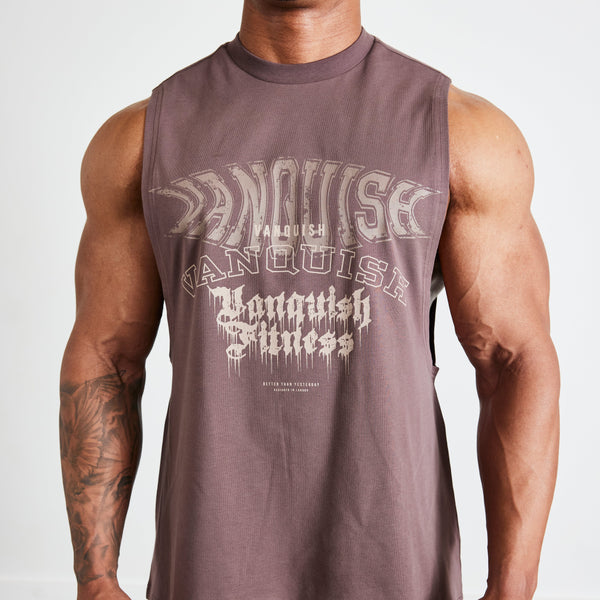 Vanquish TSP Dark Brown Metal Sleeveless T Shirt 1枚目の画像