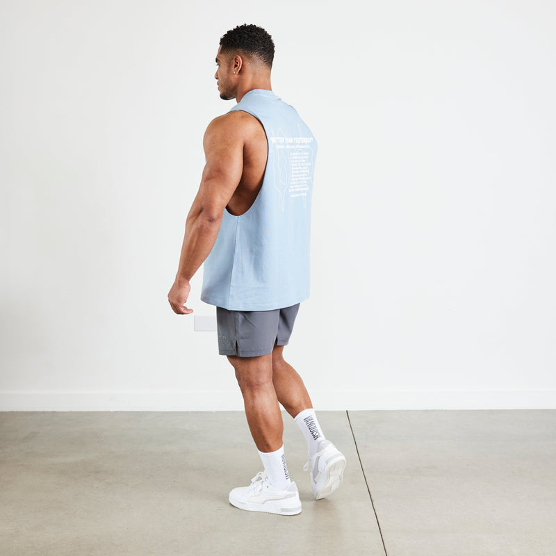 Vanquish TSP Light Blue Determination Sleeveless T Shirt 3枚目の画像