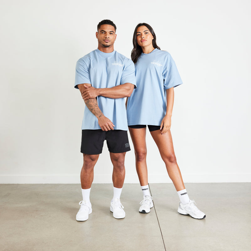 Vanquish TSP Light Blue Determination Oversized T Shirt 6枚目の画像