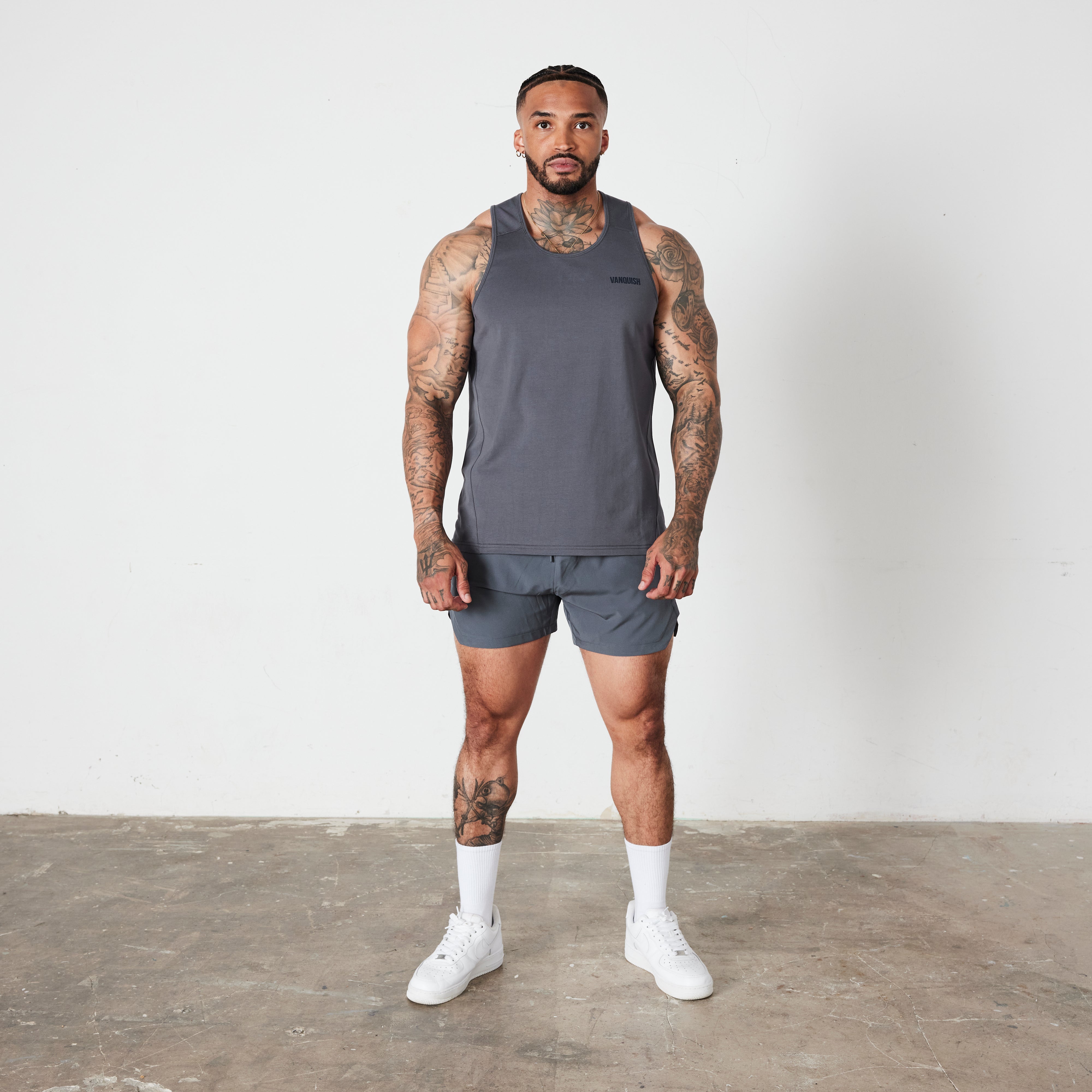VANQUISH FITNESS Essentialモデル デニム ブルー レギュラーフィット