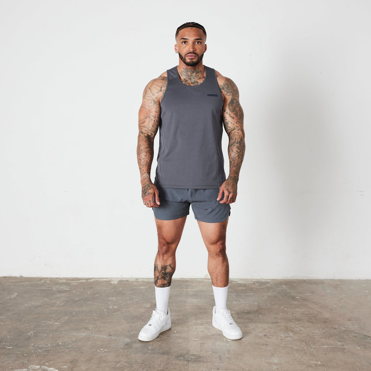 Vanquish Essential Denim Blue Regular Fit Tank Top 5枚目の画像
