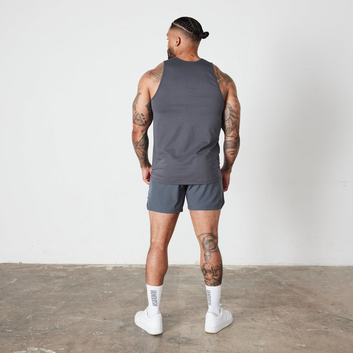 Vanquish Essential Denim Blue Regular Fit Tank Top 3枚目の画像
