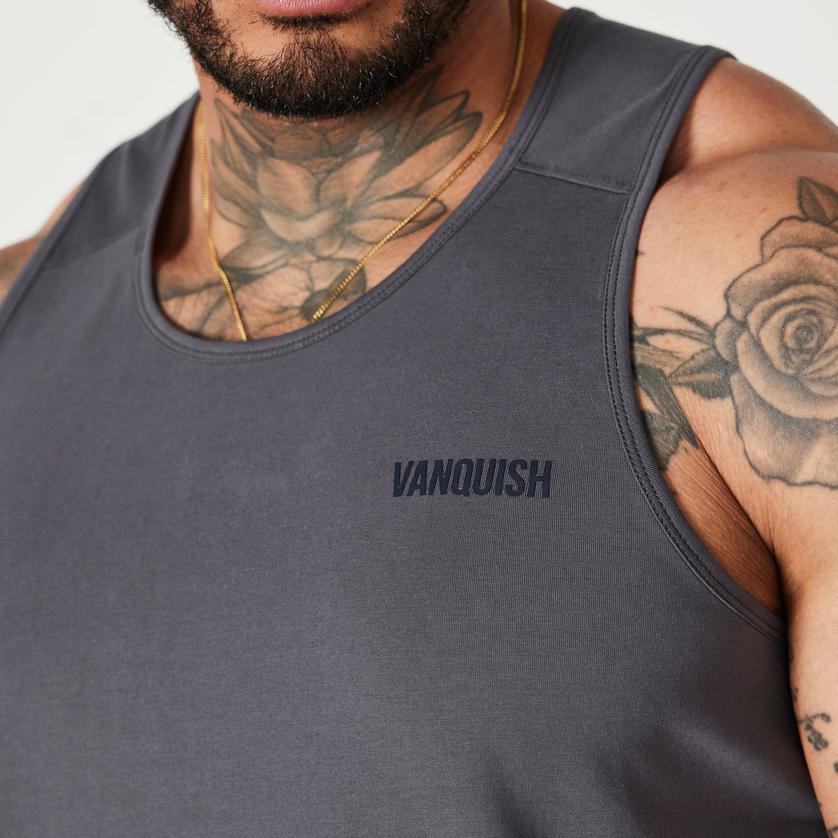 Vanquish Essential Denim Blue Regular Fit Tank Top 2枚目の画像