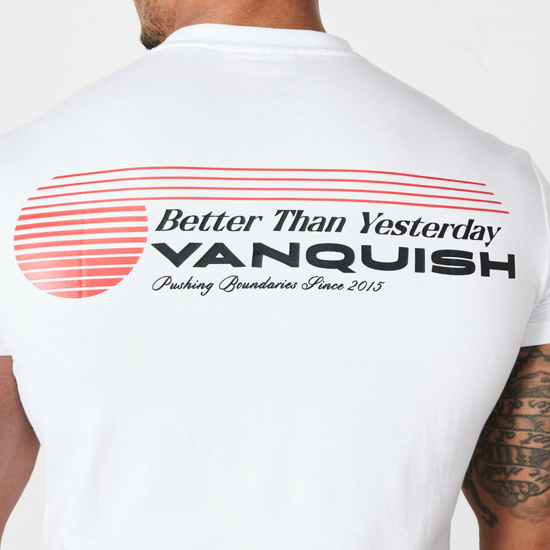 Vanquish White Athletics Division Fitted T Shirt 3枚目の画像