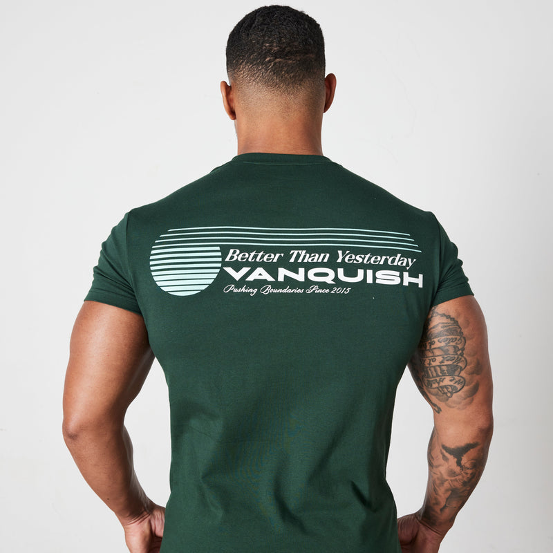 Vanquish Green Athletics Division Fitted T Shirt 2枚目の画像