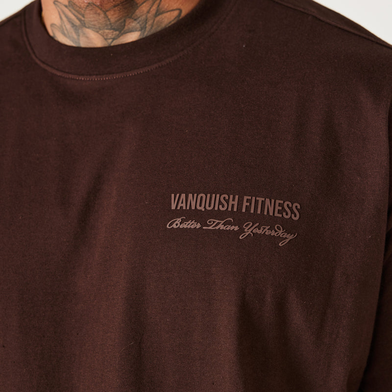 Vanquish Coffee Brown Signature Collection Oversized T Shirt 2枚目の画像