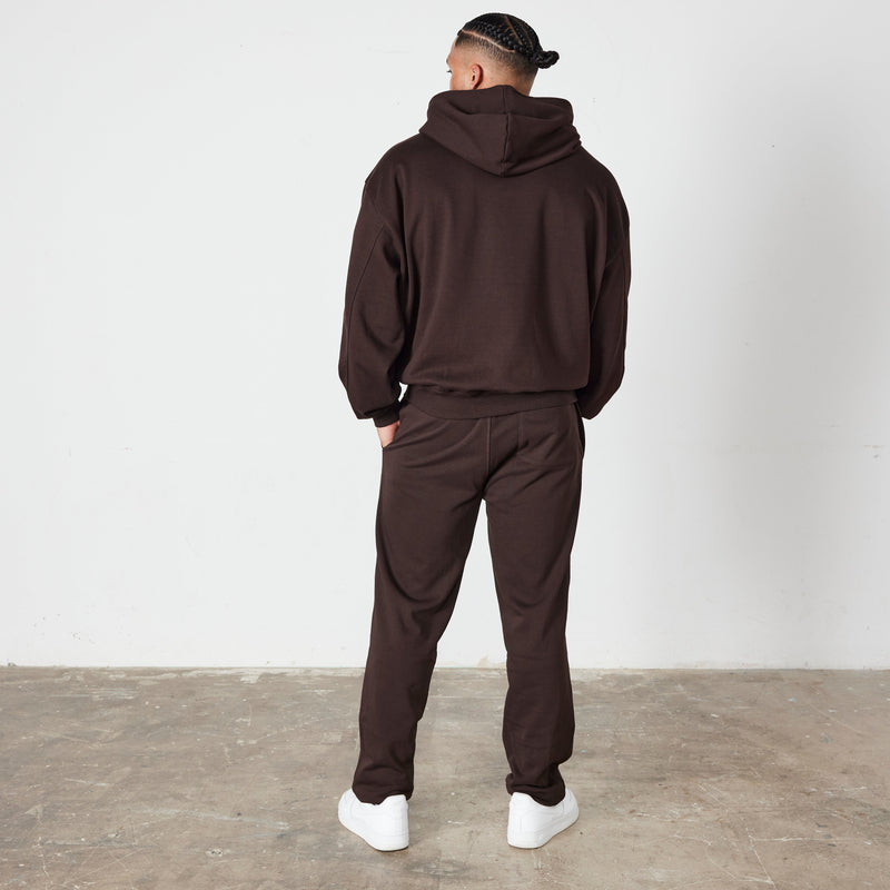 Vanquish Coffee Brown Signature Collection Oversized Pullover Hoodie 3枚目の画像