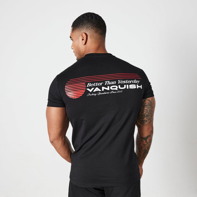 Vanquish Black Athletics Division Fitted T Shirt 2枚目の画像