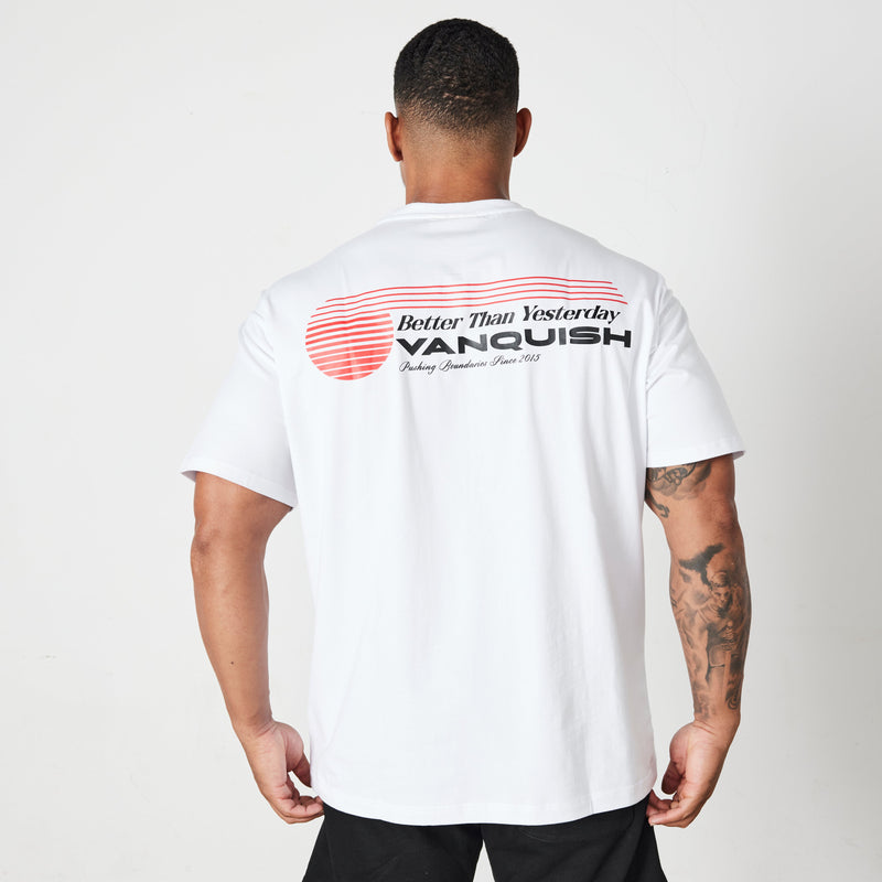 Vanquish White Athletics Division Oversized T Shirt 1枚目の画像