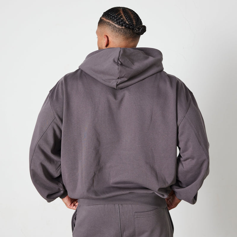 Vanquish Dark Grey Signature Collection Oversized Pullover Hoodie 4枚目の画像