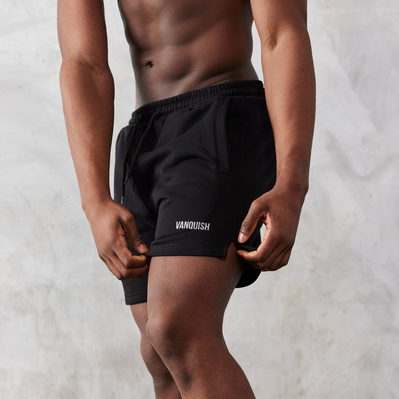Vanquish Essential Black Regular Fit Shorts 3枚目の画像