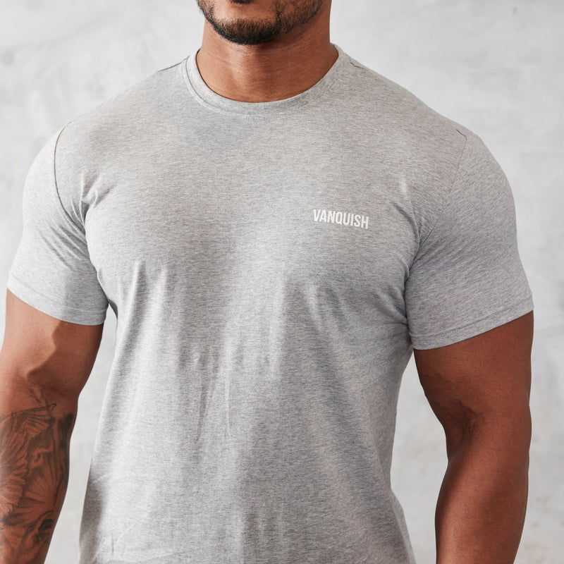 Vanquish Essential Grey Slim Fit Short Sleeve T Shirt 2枚目の画像