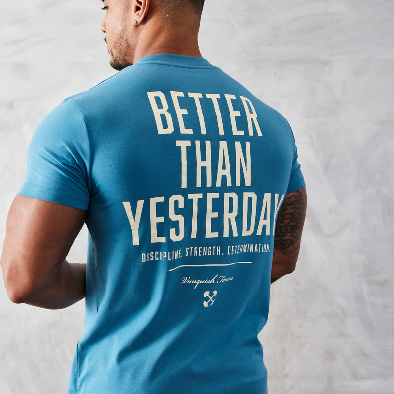 Vanquish TSP Teal Blue Discipline Fitted T Shirt 1枚目の画像