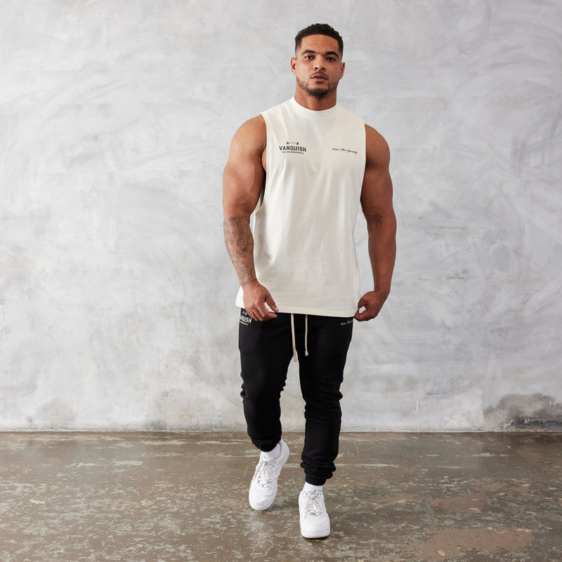 Vanquish Vintage White Unconquerable Oversized Sleeveless T Shirt 5枚目の画像