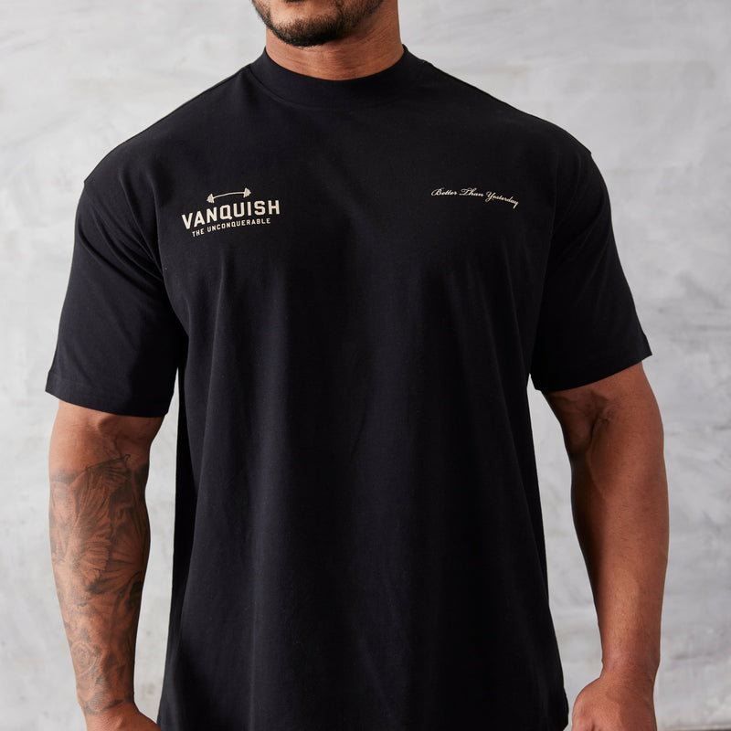 Vanquish Black Unconquerable Oversized T Shirt 2枚目の画像