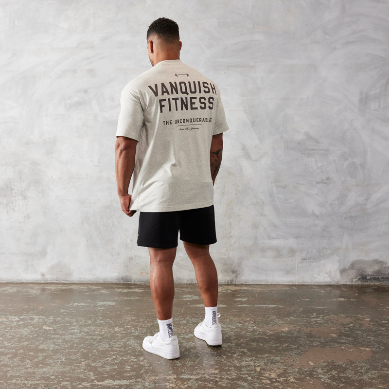 Vanquish Oat Marl Unconquerable Oversized T Shirt 3枚目の画像