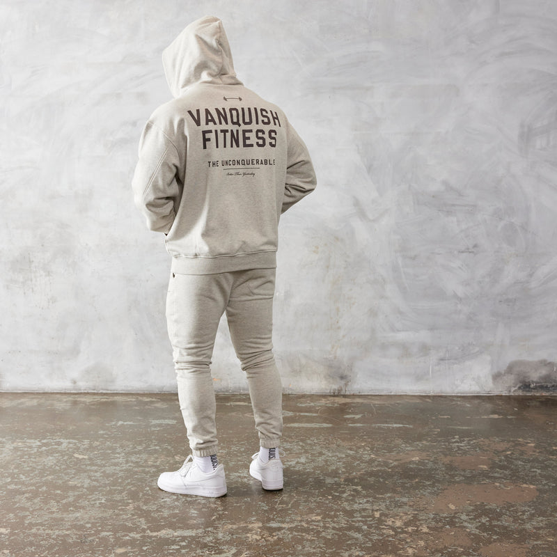 Vanquish Oat Marl Unconquerable Oversized Pullover Hoodie 3枚目の画像