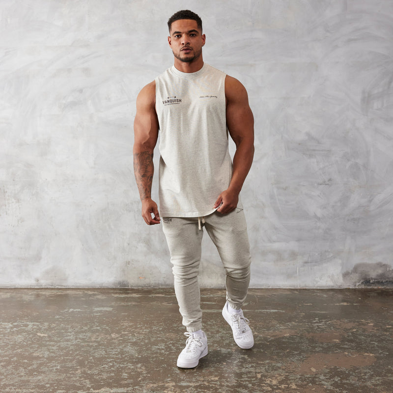 Vanquish Oat Marl Unconquerable Oversized Sleeveless T Shirt 5枚目の画像