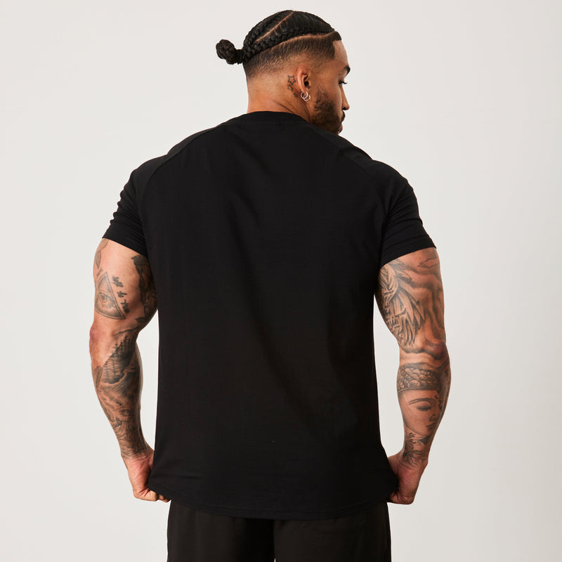 Vanquish BTY Black Slim Fit Raglan T Shirt 4枚目の画像
