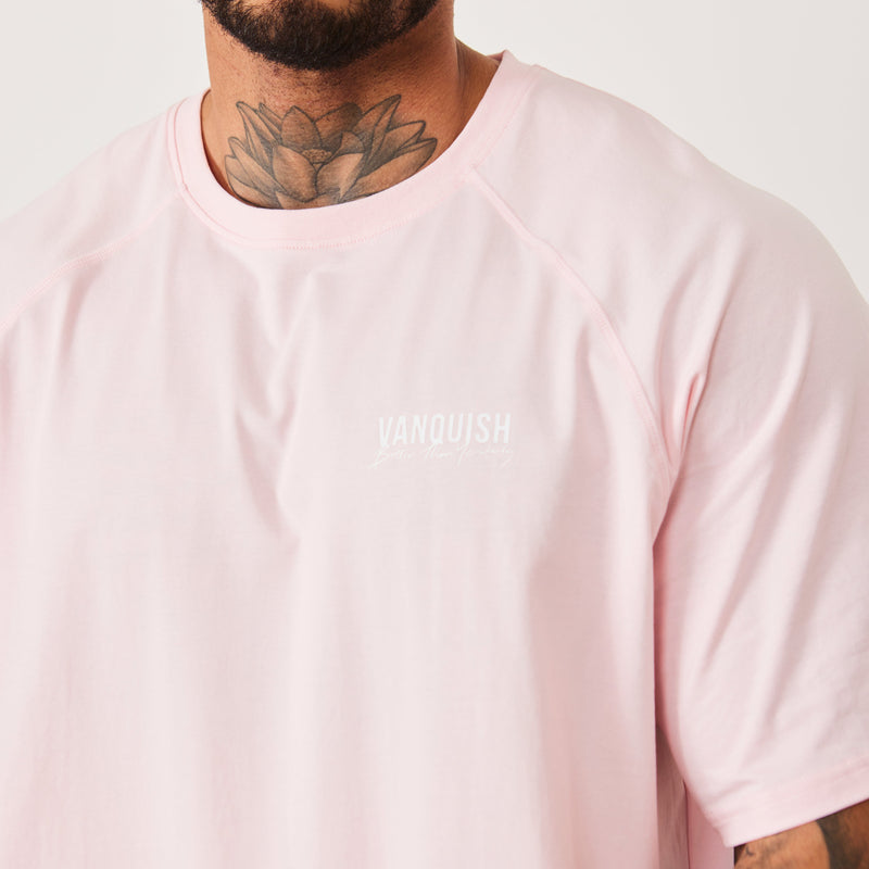 Vanquish BTY Himalayan Pink Oversized Raglan T Shirt 2枚目の画像