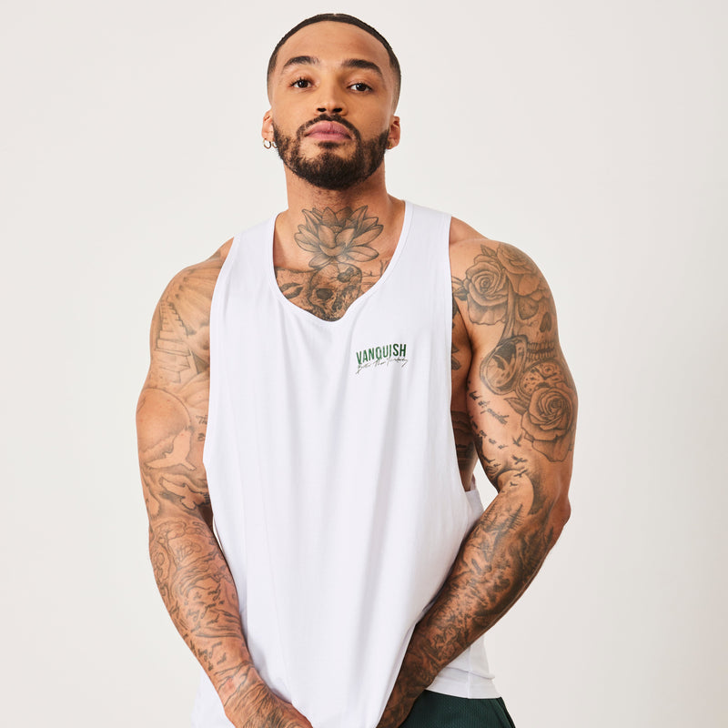 Vanquish BTY White Loose Fit Tank Top 1枚目の画像