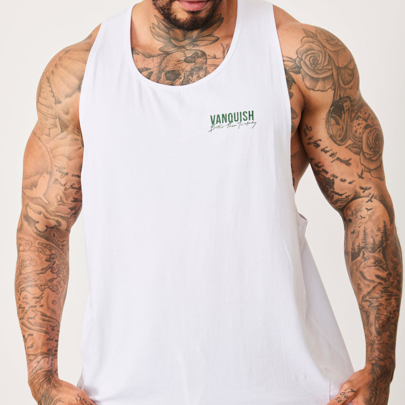 Vanquish BTY White Loose Fit Tank Top 2枚目の画像