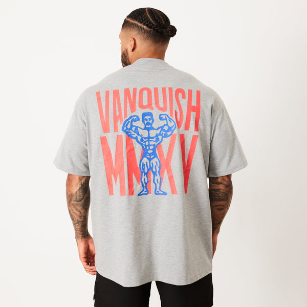 Vanquish TSP Grey Marl MMXV Oversized T Shirt 1枚目の画像