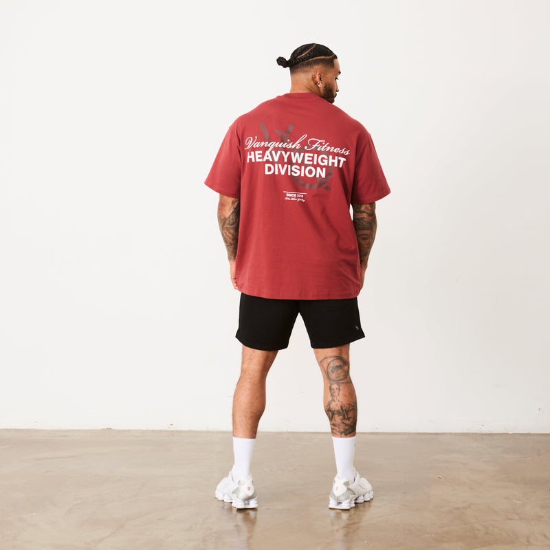 Vanquish TSP Chalk Red Heavyweight Division Oversized T Shirt 5枚目の画像
