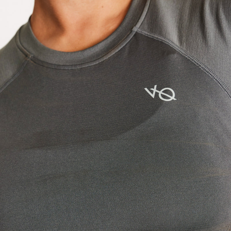 Vanquish Elevate Seamless Dark Olive Cap Sleeve Cropped T Shirt 2枚目の画像