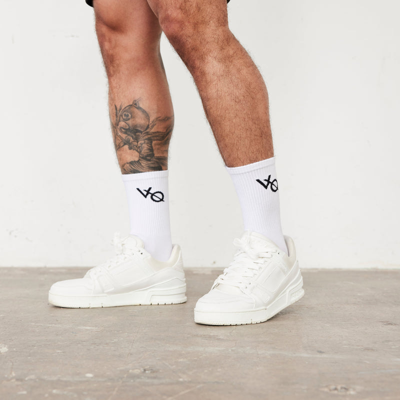 Vanquish White VQ Logo Organic Socks 2枚目の画像