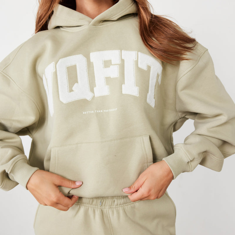 Vanquish Pale Khaki VQFIT Oversized Hoodie 1枚目の画像