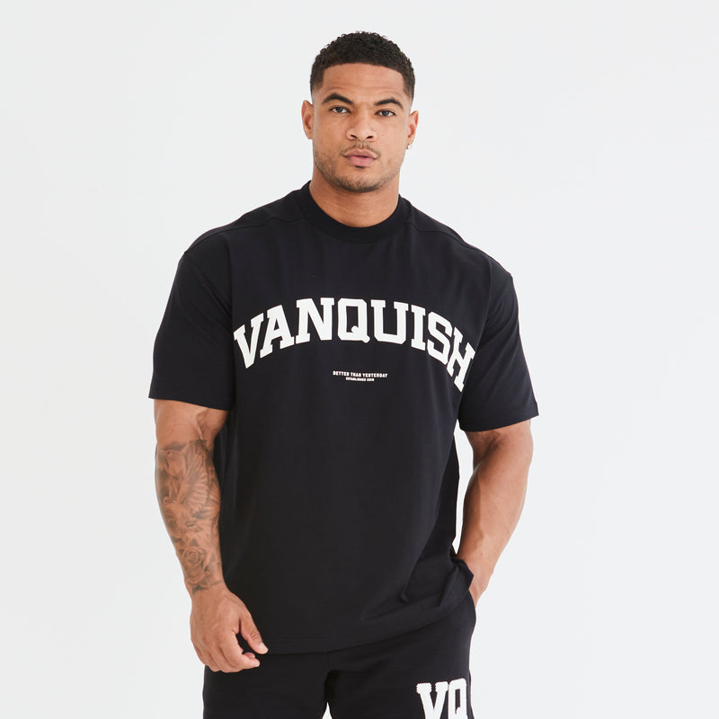 Vanquish Black Varsity Oversized T Shirt 2枚目の画像