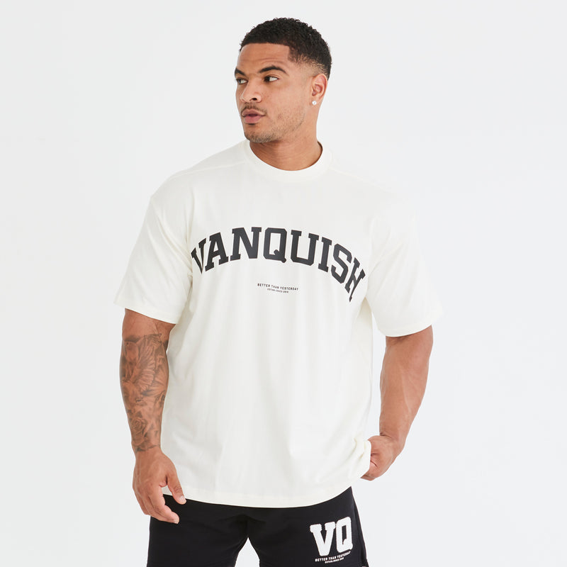 Vanquish Vintage White Varsity Oversized T Shirt 2枚目の画像