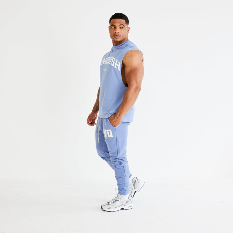 Vanquish Washed Blue Varsity Tapered Sweatpants 5枚目の画像