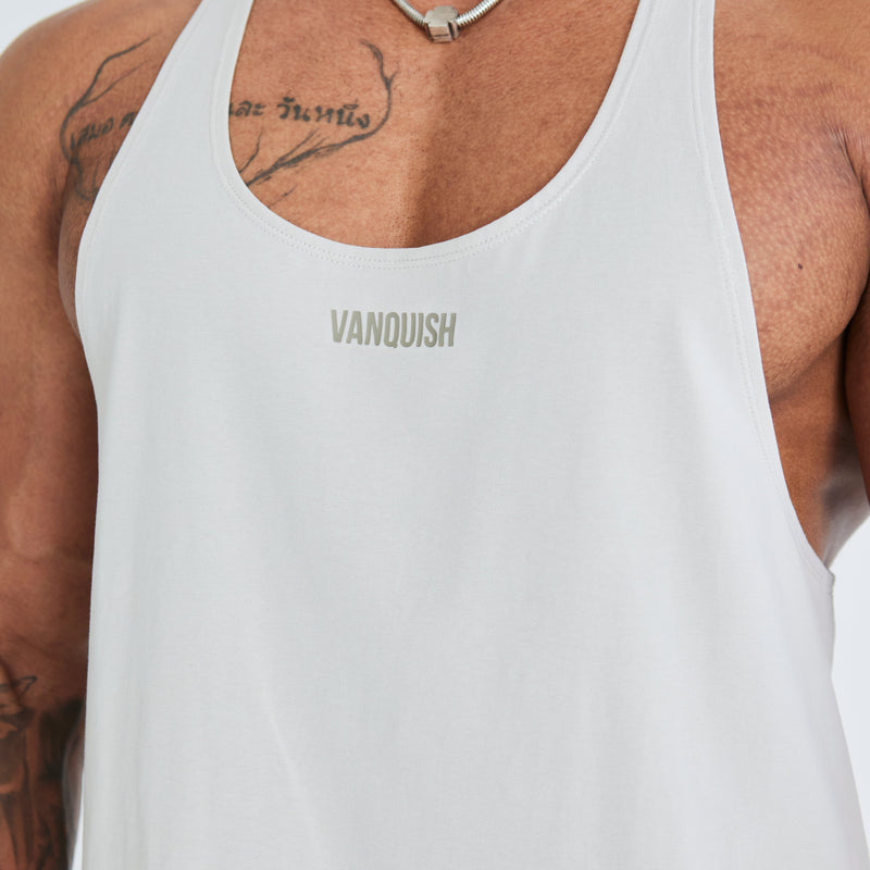 Vanquish Essential Stone Regular Fit Stringer Vest 2枚目の画像
