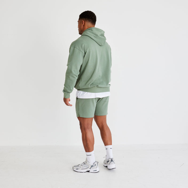 Vanquish Essential Green Oversized Pullover Hoodie 3枚目の画像