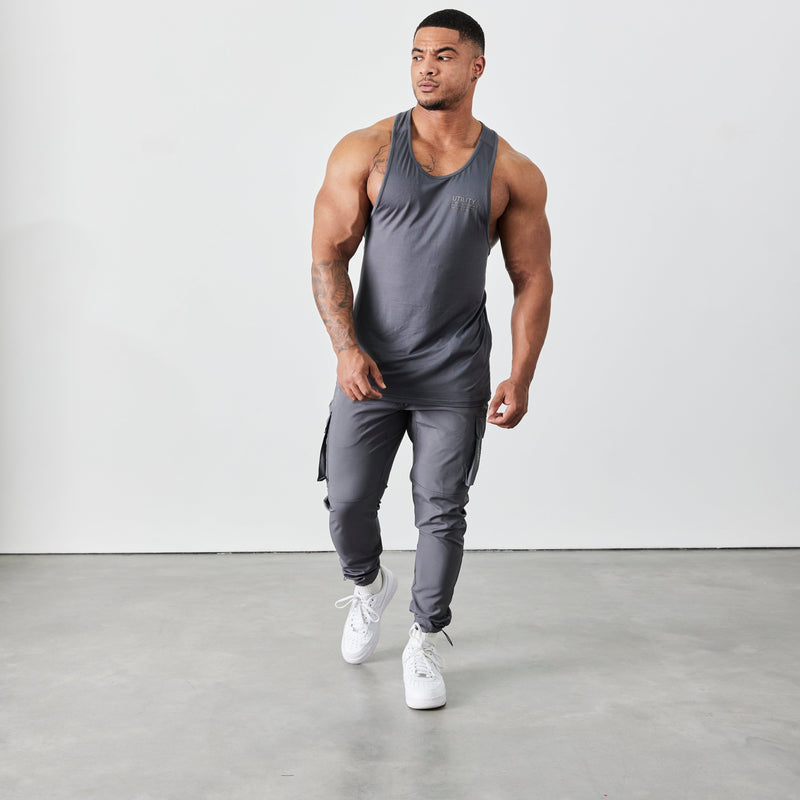 Vanquish Utility V2 Grey Tapered Cargo Pants 1枚目の画像