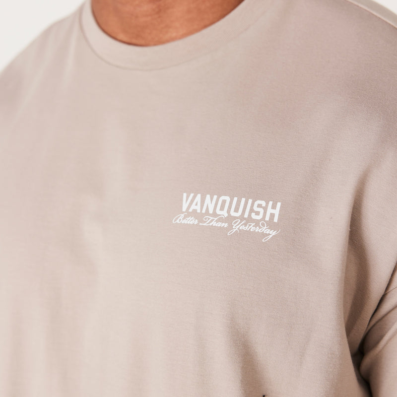 Vanquish TSP Taupe Luxury Sportswear Oversized T Shirt 2枚目の画像