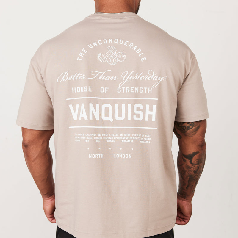 Vanquish TSP Taupe Luxury Sportswear Oversized T Shirt 1枚目の画像