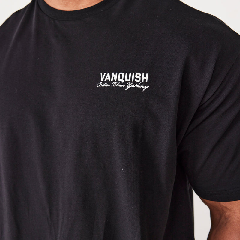 Vanquish TSP Black Luxury Sportswear Oversized T Shirt 3枚目の画像