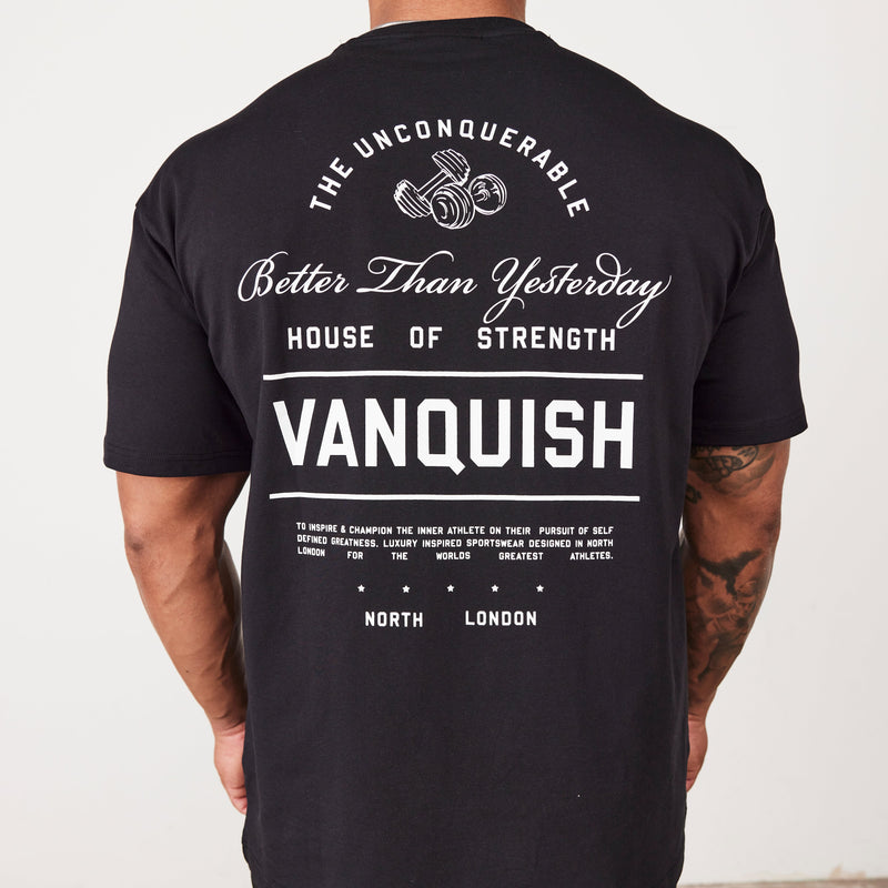 Vanquish TSP Black Luxury Sportswear Oversized T Shirt 1枚目の画像