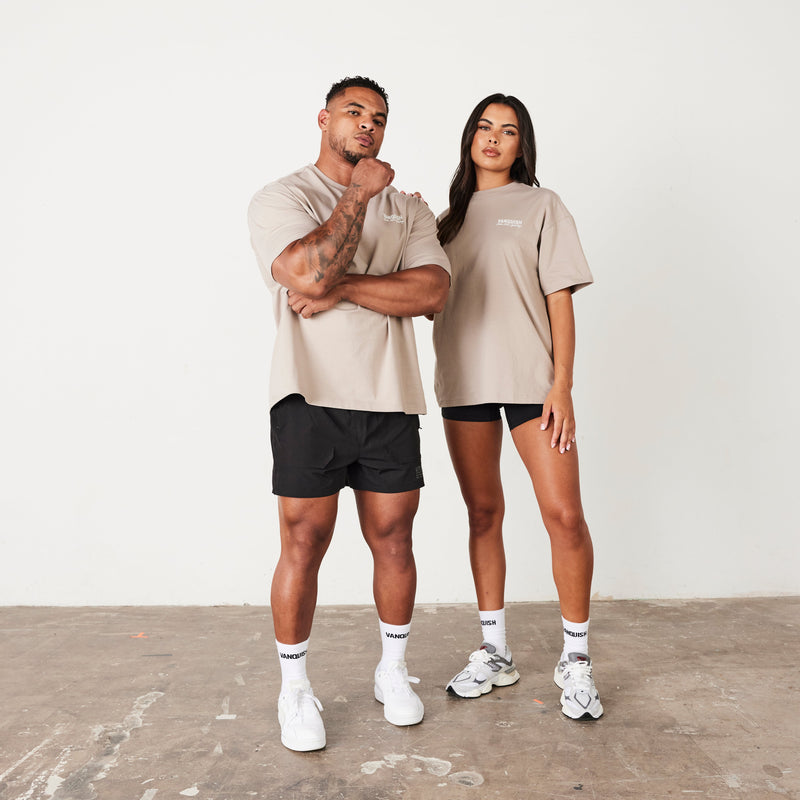 Vanquish TSP Taupe Luxury Sportswear Oversized T Shirt 6枚目の画像